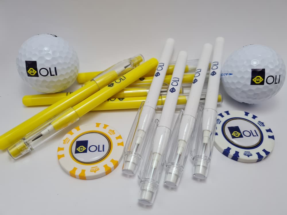 sample branded golf ball